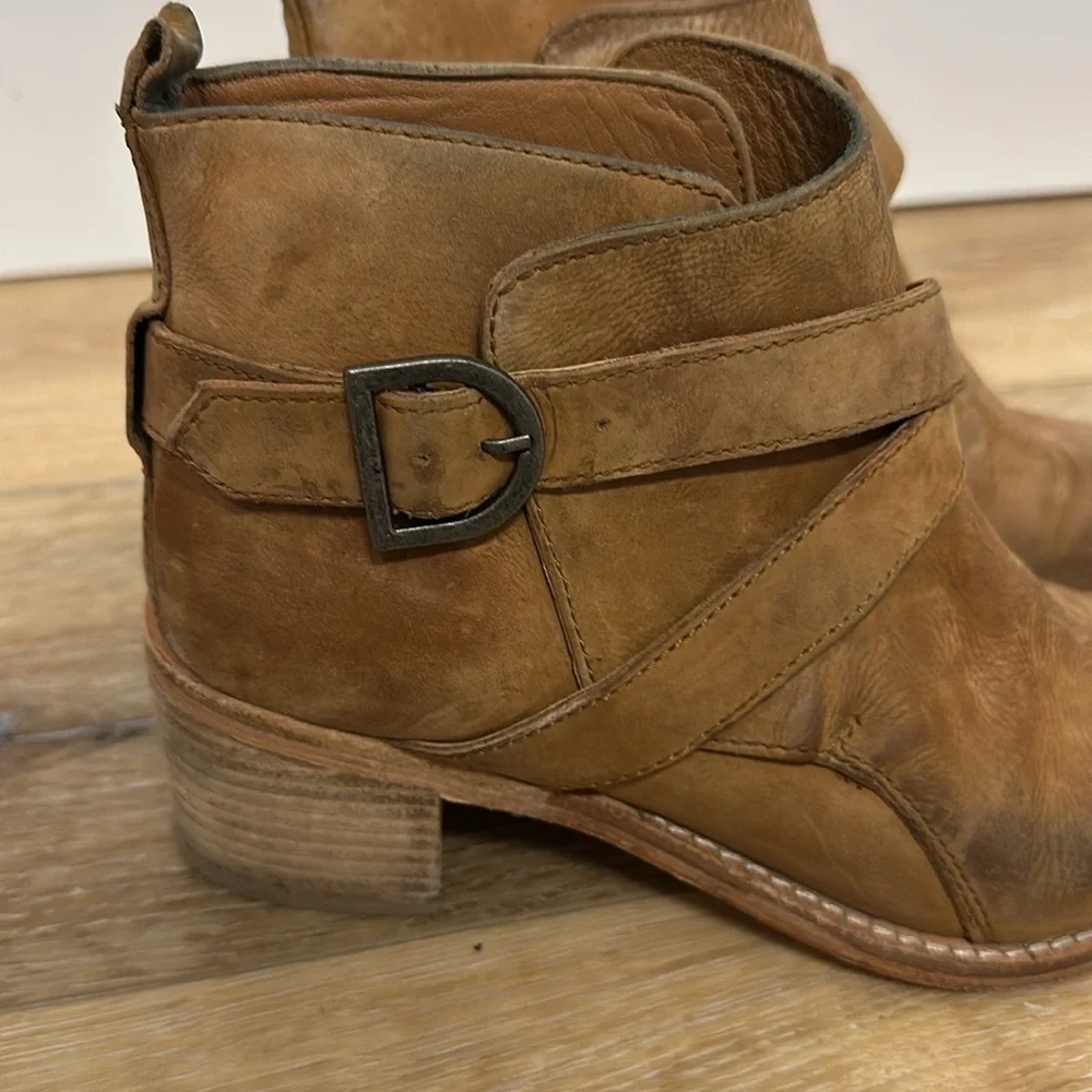 Free People Booties Back Loop Ankle size 7.5 EU size 38